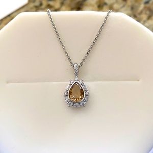 Peach Topaz Necklace